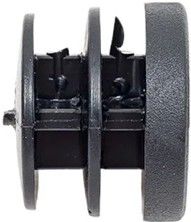 Заглушка внутренняя для трубы D20мм, черный пластик, 4 шт/пакет купить в СОМ
