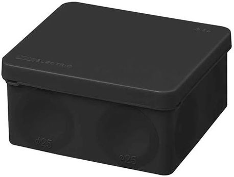 Коробка распределительная TDM 100х100х50мм IP66 8вводов двухкомпонентная прямой монтаж черный купить в СОМ
