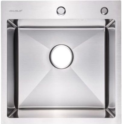 Мойка нержавеющая врезная Zegor ML-5050 500 х500 х220 мм, толщина 3 мм, сатин купить в СОМ