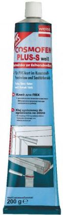 Клей Cosmofen Plus HV, для ПВХ, прозрачный, 200гр купить в СОМ