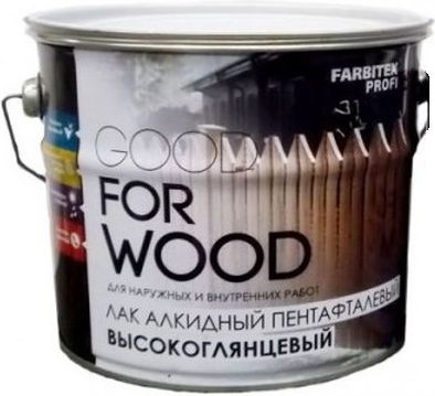 Лак алкидный Farbitex Profi Wood, высокоглянцевый, 3 л купить в СОМ