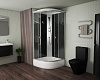 Кабина душевая Niagara Eco NG-3504-14BLACK, 90 х90 х220 мм, стекло мозайка, средний поддон купить в СОМ