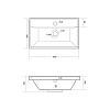 Тумба-умывальник подвесная Домино Dune 60 В2, олива, с раковиной Classica/Alba/Bazis 60 купить в СОМ