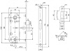 Защелка врезная PUNTO PL96WC-50/BL GR графит купить в СОМ