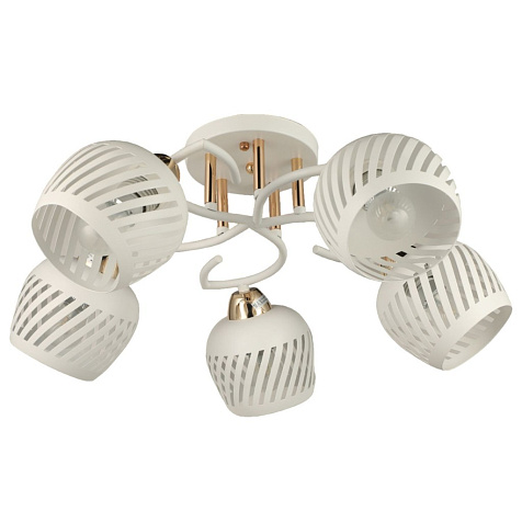 Люстра ЭкономСвет 20132/5WT+GD WT  E27, 60 W,  до 12 м² купить в СОМ