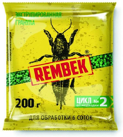 Медведка Рембэк 200гр экструдированная гранула купить в СОМ
