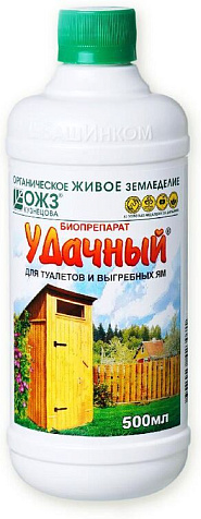 Биопрепарат Удачный для туалетов и выгребных ям 500мл купить в СОМ