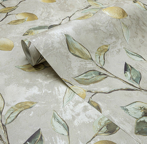 Обои виниловые на флизелиновой основе 587363 Victoria Stenova Лимон, 1.06 х 10.05 м . купить в СОМ
