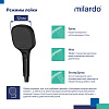 Лейка для душа Milardo Ideal Spa ILS3FB0M18, 3 режима, черный матовый купить в СОМ