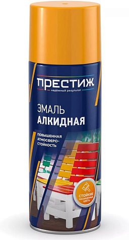 Эмаль аэрозольная Престиж, алкидная, зеленое яблоко, 520 мл купить в СОМ