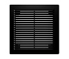 Решетка накладная 2121Р с сеткой Black купить в СОМ