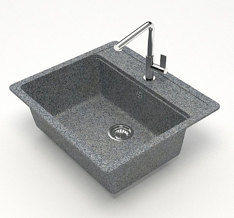 Мойка каменная Granit Bergge ZETT 9/Q8, темно-серый купить в СОМ