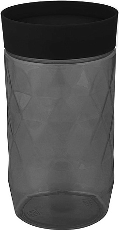 Банка для сыпучих продуктов Plast Team Black 1,0л купить в СОМ