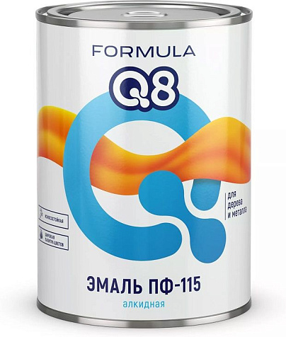 Эмаль  ФОРМУЛА Q8 ПФ-115, салатная 0,9кг купить в СОМ