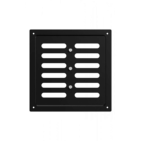 Решетка 2020MER 200x200 Black регулируемая купить в СОМ
