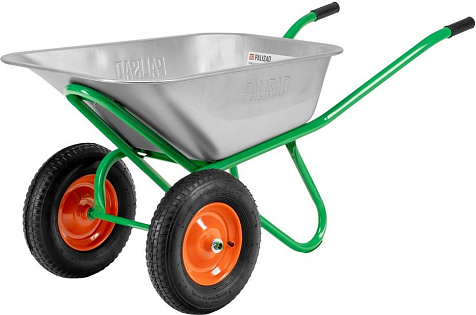 Тачка строительная 2-колесная Palisad, пневмоколесо, 120л, 320кг купить в СОМ