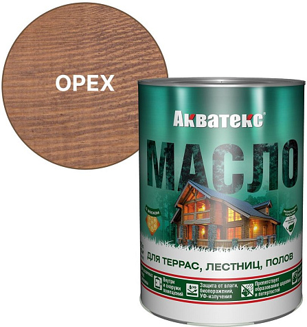Масло для террас Акватекс, орех, 0.75 л купить в СОМ