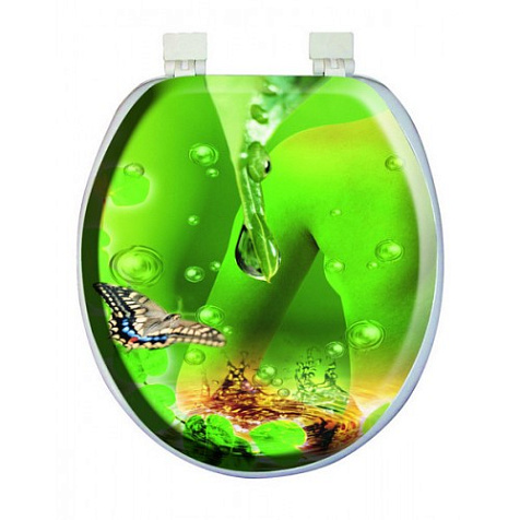 Сиденье для унитаза AquaDomer, мягкое, капля купить в СОМ