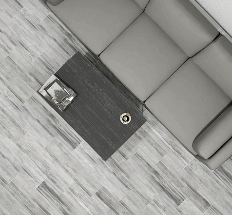 Керамогранит Global Tile Hamburg  Серый, 198х800х8.5 мм, 7 шт. - 1.1 кв. м. GT208021901MСR купить в СОМ