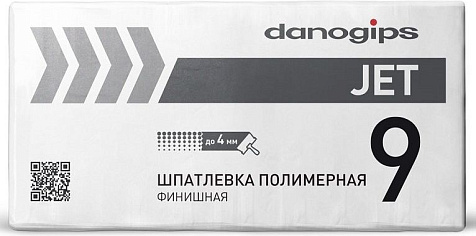 Шпатлевка полимерная Danogips DANO JET 9 финишная, , 20 кг купить в СОМ