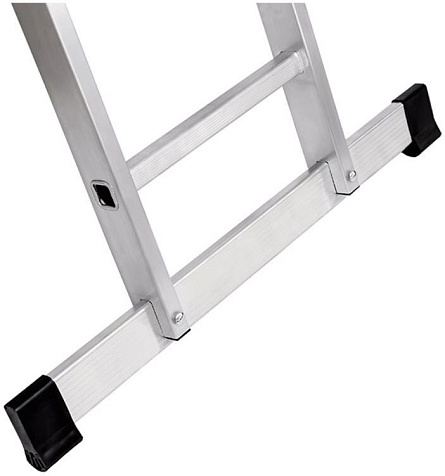 Лестница 2-х секционная BIBER, 13 ступеней, алюминиевая купить в СОМ