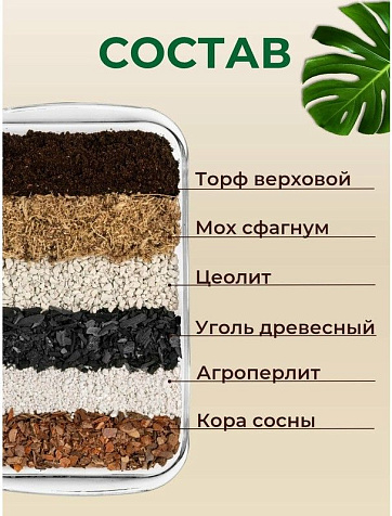 Грунт Terramis для Монстеры 2л органо-минеральный купить в СОМ