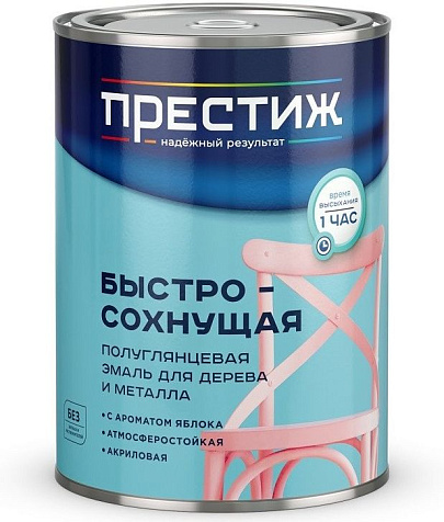 Эмаль акриловая Престиж, полуглянцевая, шоколадная, 0.9 кг купить в СОМ