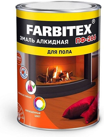 Эмаль ПФ-266 Farbitex, золотистая, 1.8 кг купить в СОМ