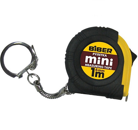 Рулетка-мини BIBER, 6 мм,1 м купить в СОМ