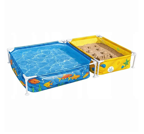 Бассейн каркасный Bestway 561CF 213х122х30.5см и песочница с тентом купить в СОМ