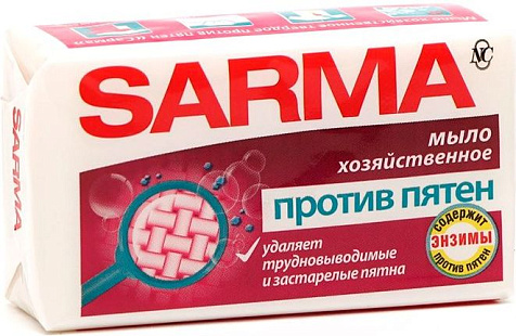 Мыло хозяйственное Сарма против пятен 140г купить в СОМ