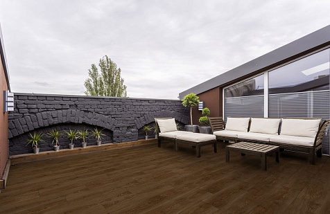 Керамогранит Global Tile Gotland  Коричневый, 198х800х8.5 мм, 7 шт. - 1.1 кв. м. GT208018604MСR купить в СОМ