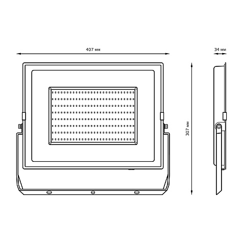 Прожектор Gauss Elementary 200W 17000Lm 6500K IP65 ПРОМО G2 черный купить в СОМ