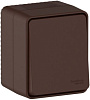 Переключатель AtlasDesign PROFI54 1кл. коричневый , проходной, ОП IP54 10AX купить в СОМ