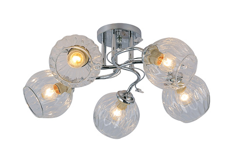 Светильник потолочный Linvel LV9431/5 Марго Хром, Е27 60Вт купить в СОМ