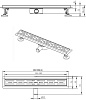Желоб водоотводящий Azario AZT3FT01400 D40 L=400 мм, металл, поворот 360°, с решеткой купить в СОМ