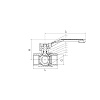 Кран шаровый трехходовой 1/2" T-образный STI купить в СОМ