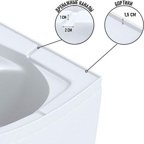 Кабина душевая Niagara Eco NG-3504-14BLACK, 90 х90 х220 мм, стекло мозайка, средний поддон купить в СОМ