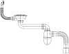 Сифон для мойки Unicorn BC23, 3 1/2" х40/50, со смещением, круглый перелив купить в СОМ