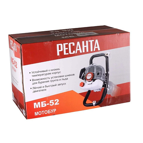 Мотобур РЕСАНТА МБ-52, без шнека купить в СОМ