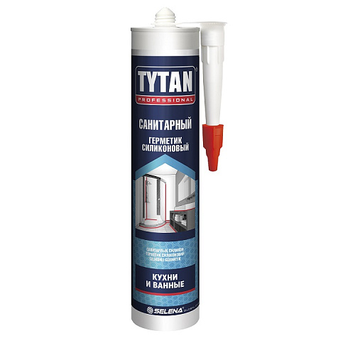 Герметик силиконовый Tytan Professional, санитарный, белый, 280 мл купить в СОМ