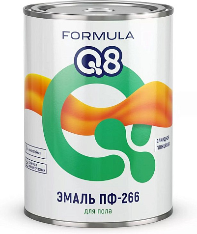 Эмаль ПФ-266 Formula Q8, красно-коричневая, 0.8 кг купить в СОМ