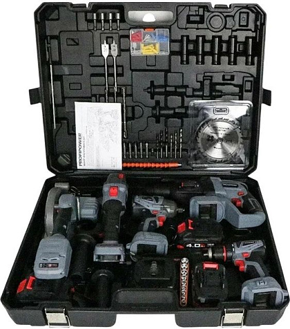 НАБОР ProfiPower 5в1 ProfiSet-5F18, 18В, Li-ion, 4.0А/ч, бесщеточный купить в СОМ