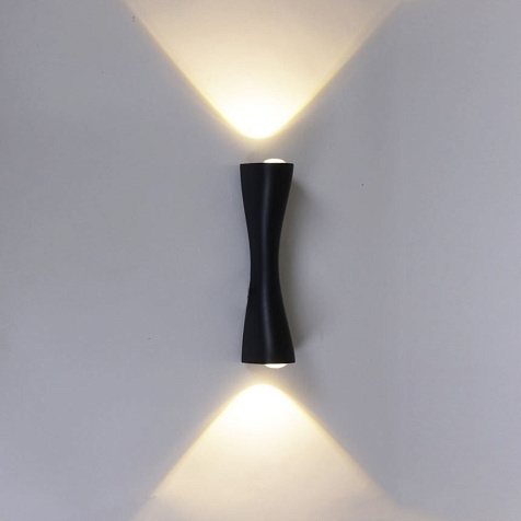Светильник настенный Reluce 86876-9.2-001JH LED2*3W BK RLOS 6W 3000К IP65 купить в СОМ
