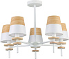 Люстра классическая ЭкономСвет 20126/5WT+WD WT+WD E14, 5х40W, до 12 м² купить в СОМ
