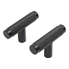 Ручка-кнопка мебельная StahlBuro AP2308 BL матовый черный, 2шт купить в СОМ