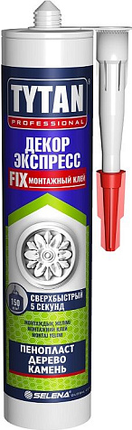 Клей монтажный Tytan Professional Декор Экспресс, белый, 310мл купить в СОМ