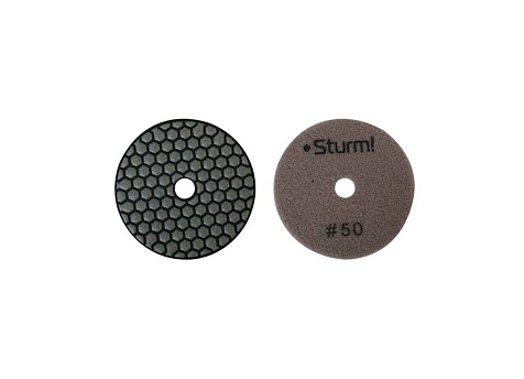 Круг алмазный гибкий STURM 9012-D100-50, Р50, 100мм, соты купить в СОМ