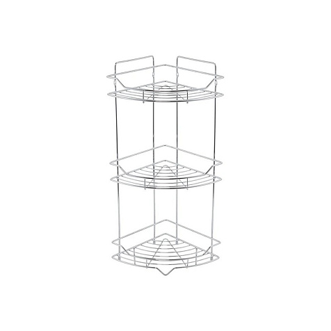 Полка для ванной Milardo Grid GRICC3CM44, угловая, трехэтажная купить в СОМ
