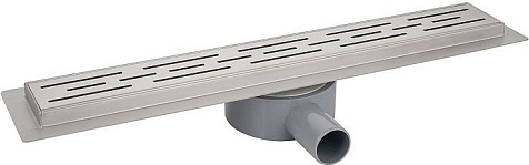 Желоб водоотводящий Azario AZT3FT01400 D40 L=400 мм, металл, поворот 360°, с решеткой купить в СОМ